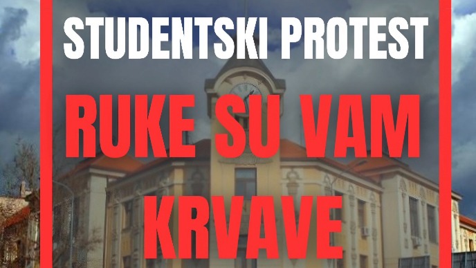Protest "Ruke su vam krvave" Protest "Ruke su vam krvave"